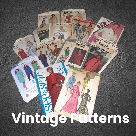 Vintage Sewing Patterns Mixed Bundle - Picture 2 of 5